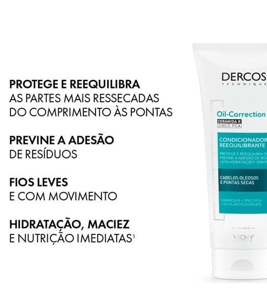 Condicionador Reequilibrante Oil-Correction Com Ceramida R e Zinco PCA 200ml - Imagem 4